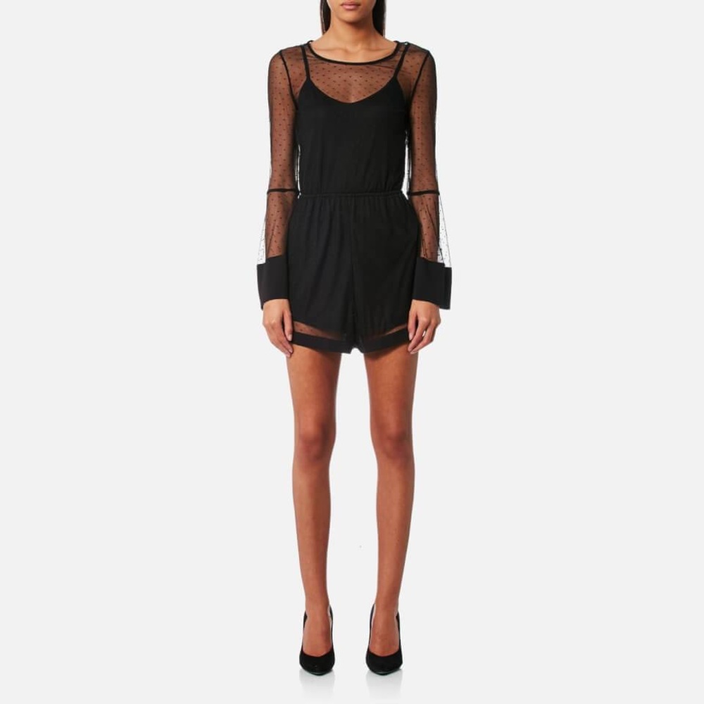 MINKPINK Women's Barroco Spotty Mesh Playsuit